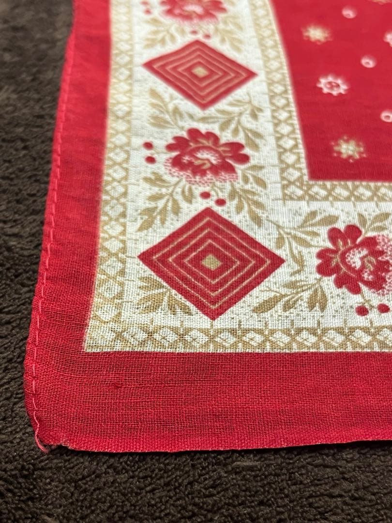 新年限定セール‼️スペシャル‼️ヴィンテージ バンダナ　ターキーレッド