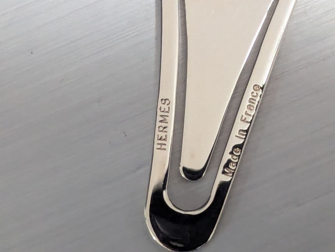HERMES シュヴァル ホース ルーペ マネークリップ ブックマーク　管1