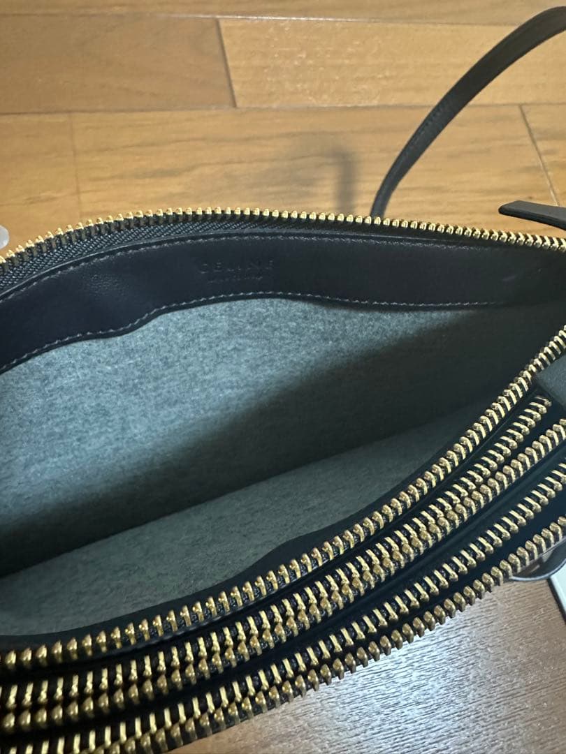 pookie CELINE セリーヌ トリオ ショルダーバッグ ブラック