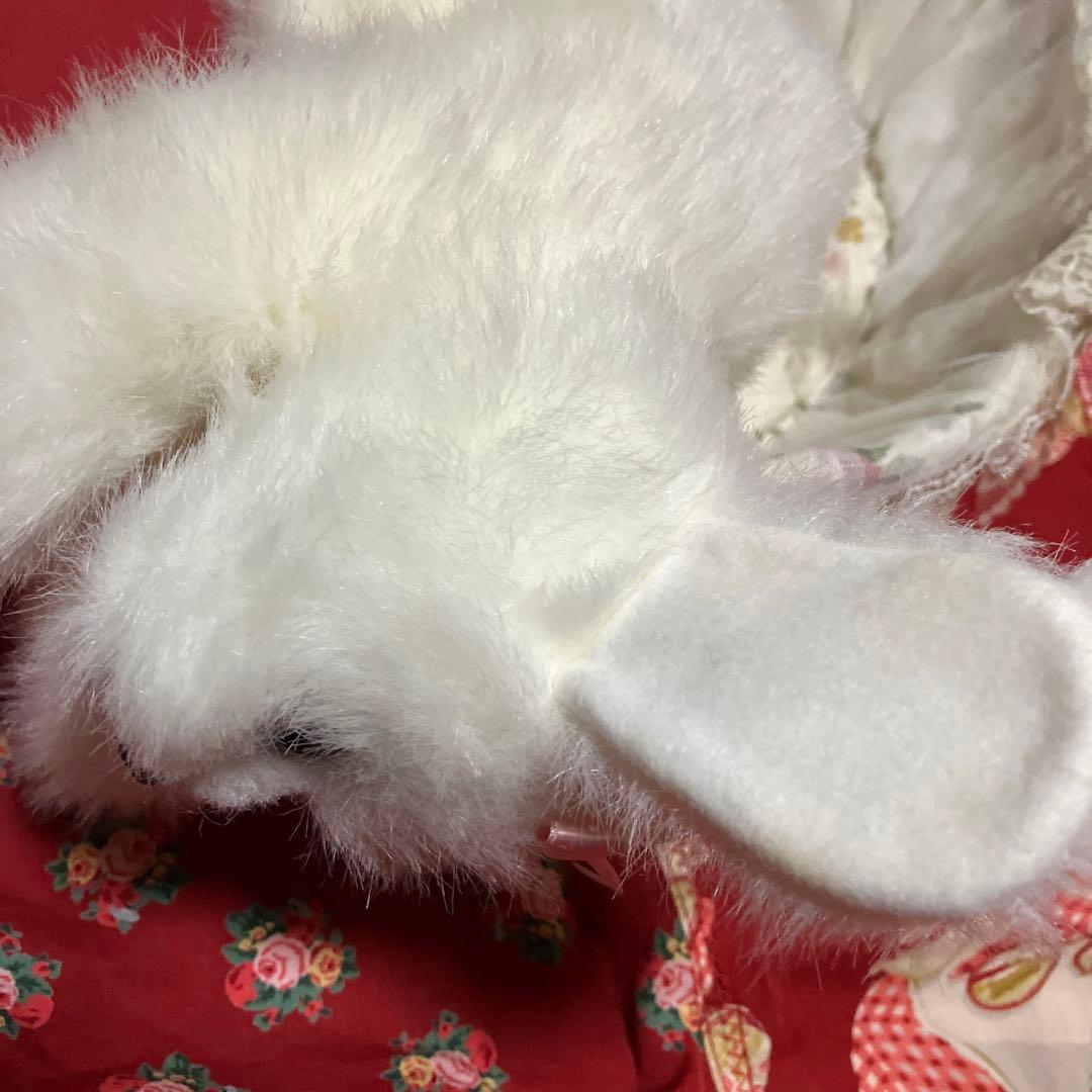 マルチーズぬいぐるみ　犬　白い犬　子犬　わんちゃん　レトロぬいぐるみ犬　リアル