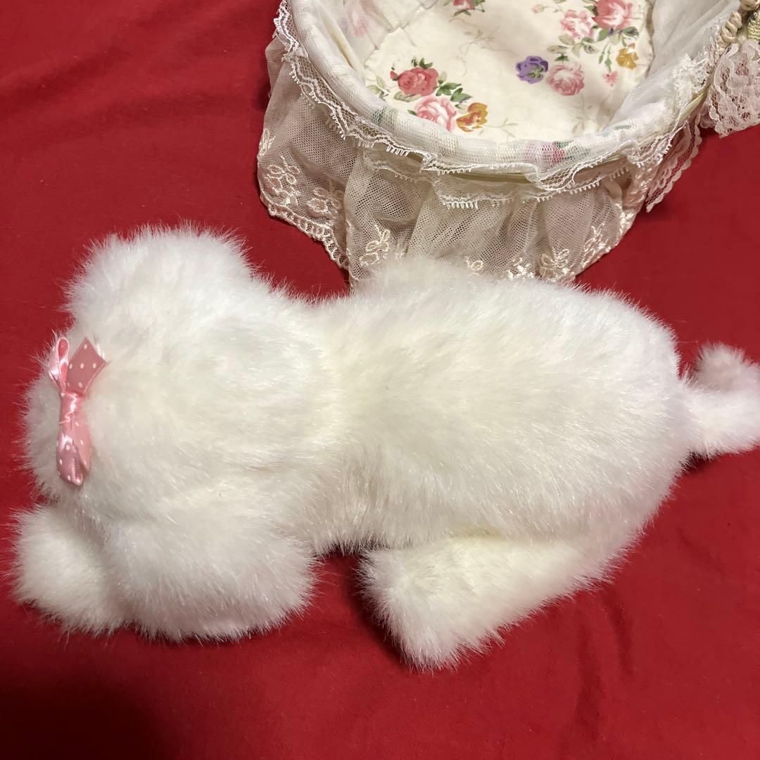 マルチーズぬいぐるみ　犬　白い犬　子犬　わんちゃん　レトロぬいぐるみ犬　リアル