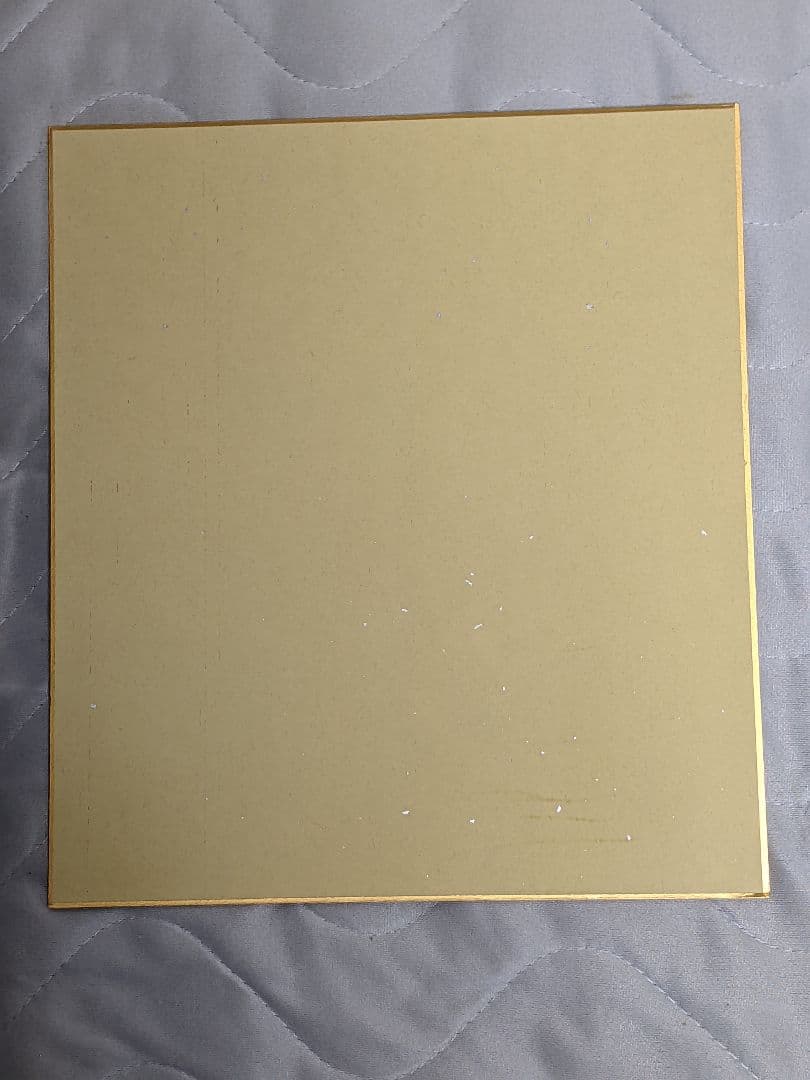 安倍夜郎 直筆カラー色紙