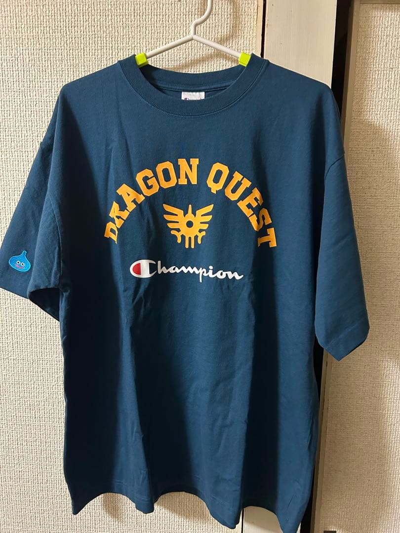 新品未使用ChampionドラクエコラボTシャツ　ネイビー　XL