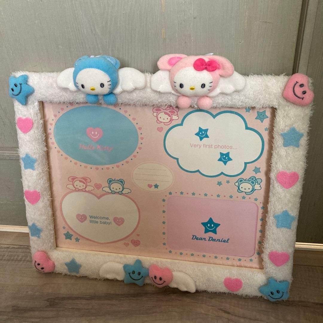 ハローキティベビーフォトフレーム◯レトロ希少　2002年製　ウェルカムベビー