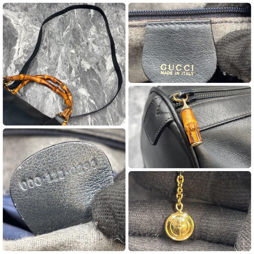 専用✨美品✨GUCCI ショルダーバッグ 2way ハンド バンブー ブラック