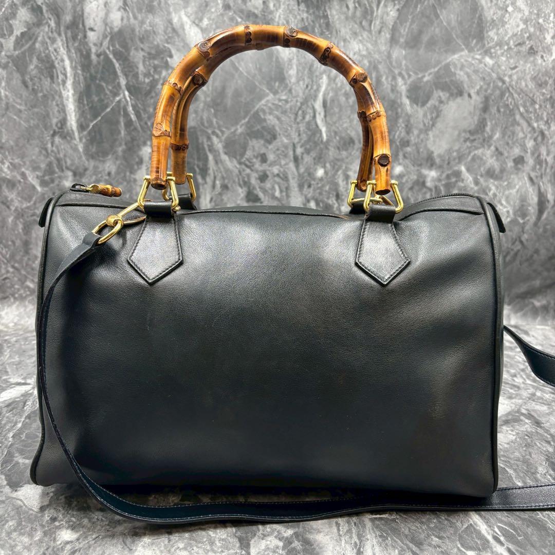 専用✨美品✨GUCCI ショルダーバッグ 2way ハンド バンブー ブラック