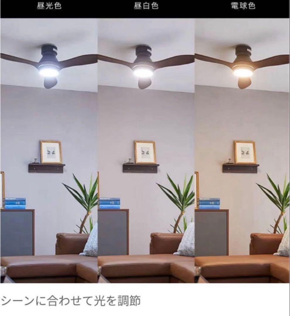 新品!LOWYA シーリングファンライトニュージャバリア2 ブラック/ブラウン