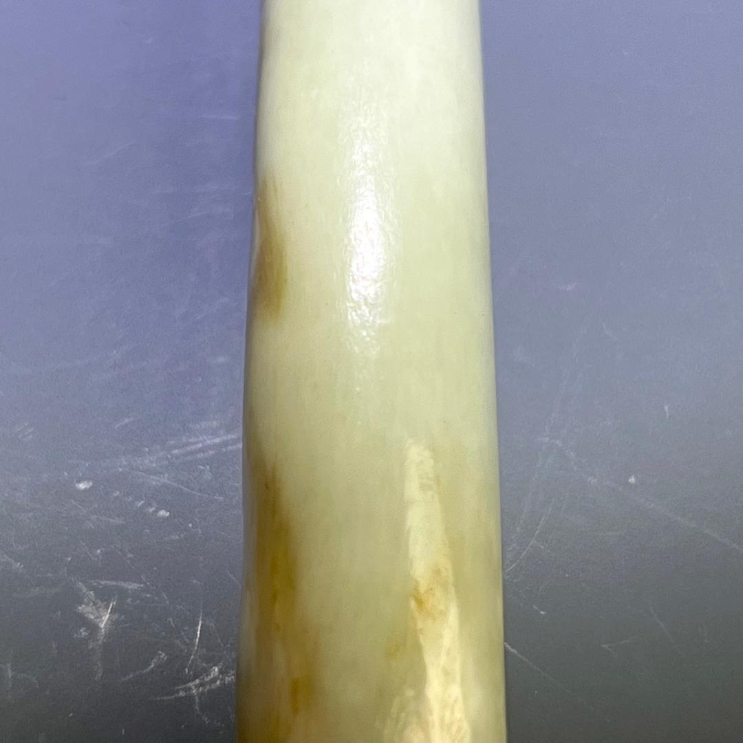 白玉龍帯鉤 清代 和田玉 古玉 古玉擺件 中国古玩 中国美術 唐物骨董 A912