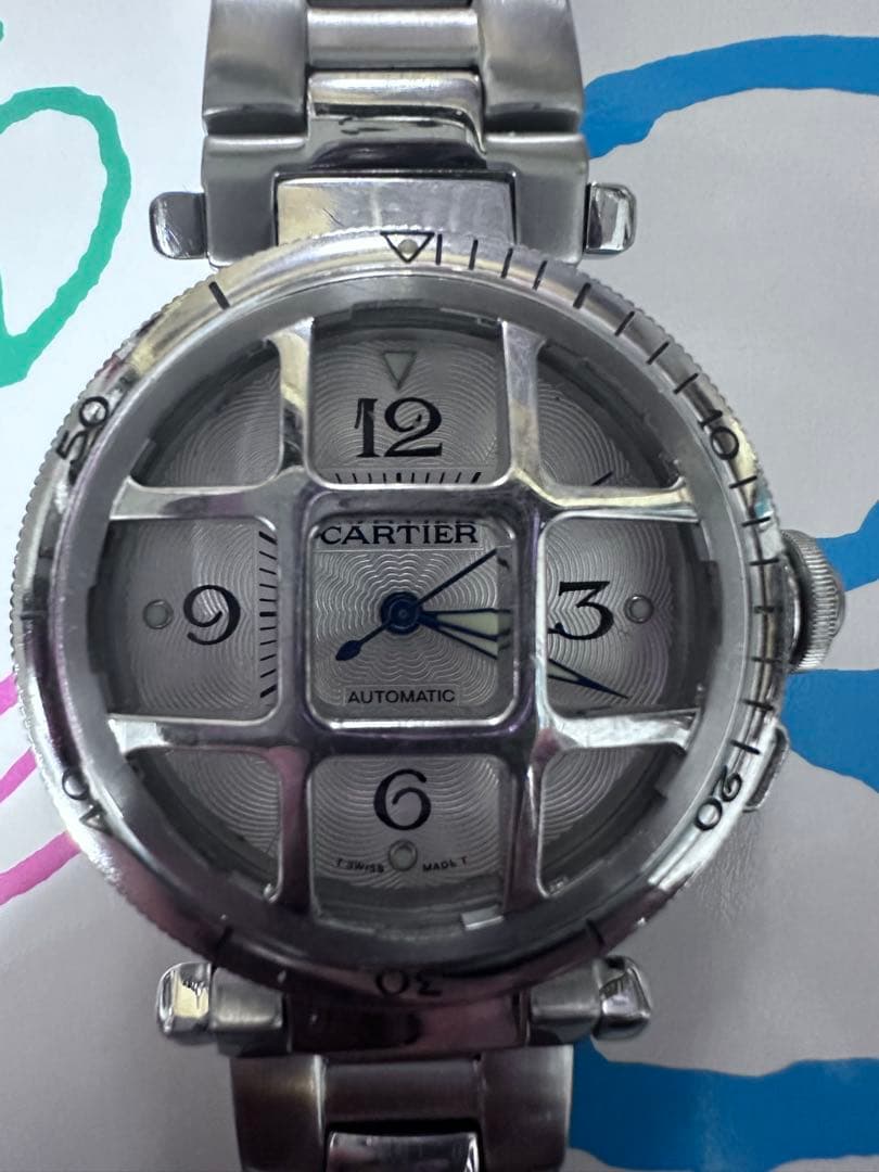 三*職様 Cartier 刻印あり 自動巻き 腕時計 ジャンク品（不動）