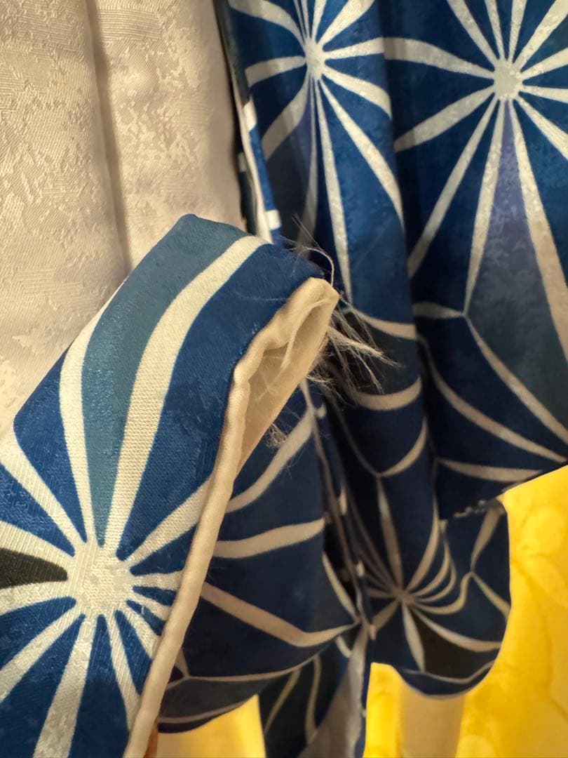 被布　一式　七五三 753 子供用 麻の葉　青　3歳　男の子