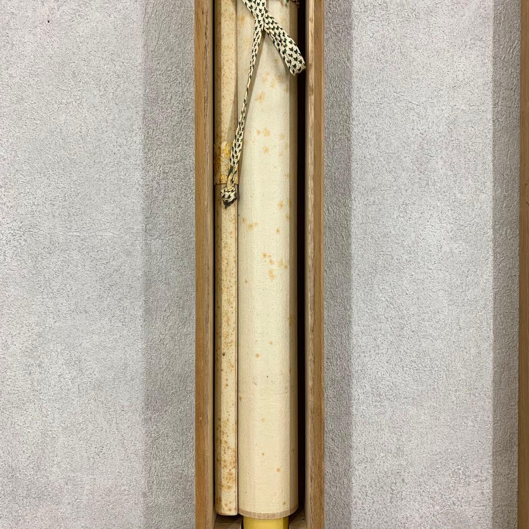 【掛軸】虎 猛虎 木箱 三頭 寅