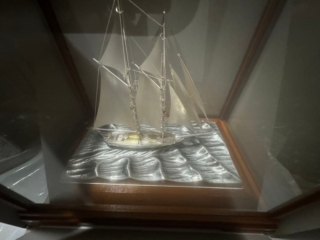 武比古 銀製ヨット 2本マスト 4号 No.4 スターリングシルバー
