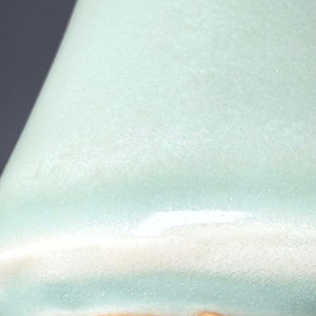 後期鍋島　青磁筒形花生　蒐集家放出品　特注共箱付　同手図録掲載品　最高峰の造形美