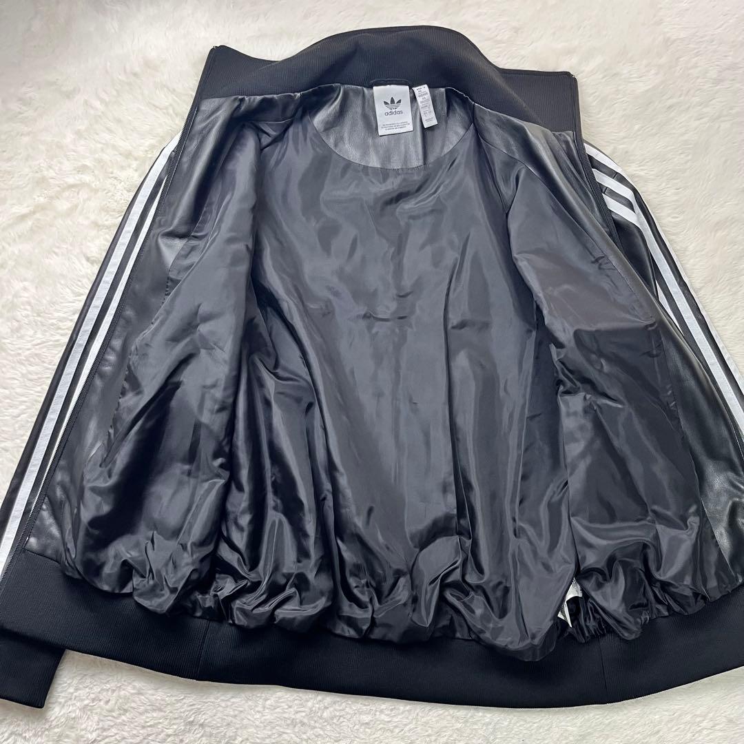 タロウ　adidas F LTHR TT JCKT 黒　XL