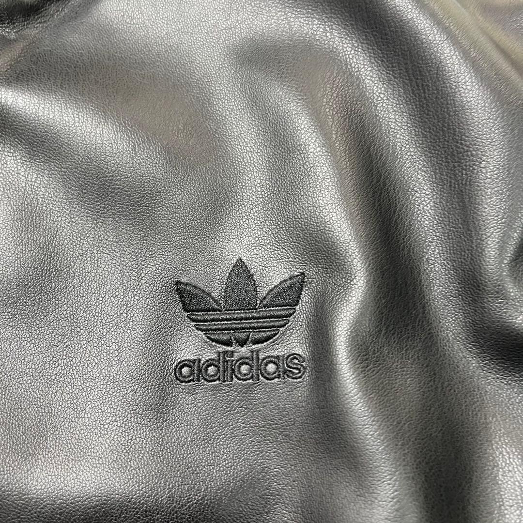 タロウ　adidas F LTHR TT JCKT 黒　XL