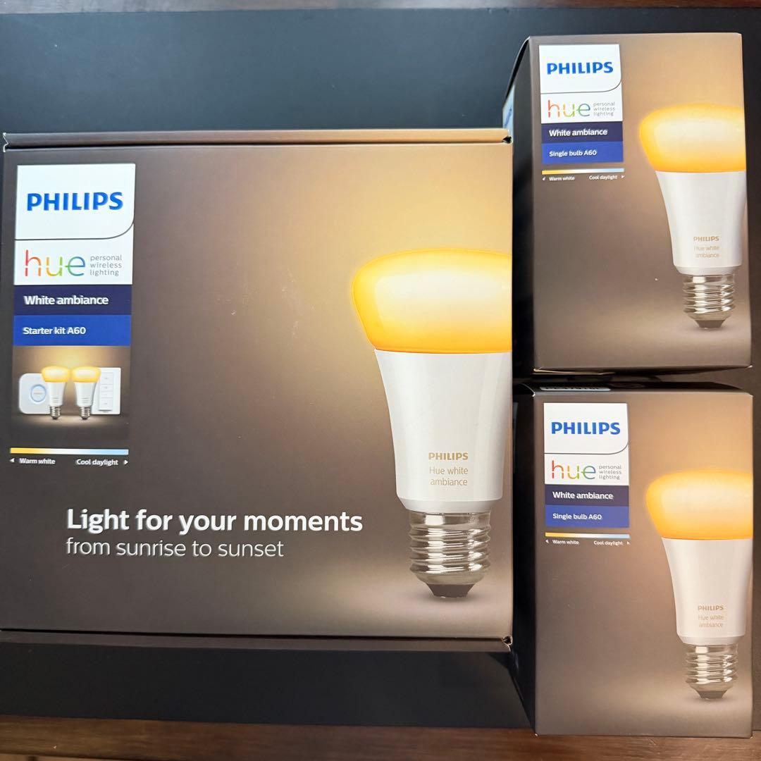 蛍光灯・電球 PHILIPS Hue White ambiance 800lm +bridge