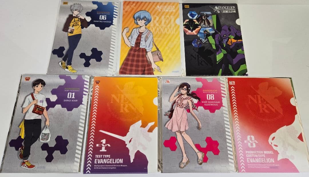 エヴァンゲリオン A4 クリアファイル 71枚セット 大量 まとめ ローソン等