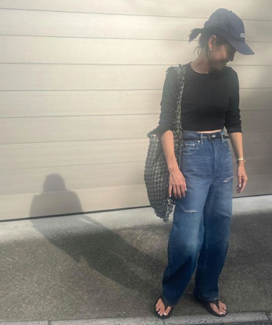 【COUDRE 】レザーベルト　CD132　黒　SIZE:S 　金子綾