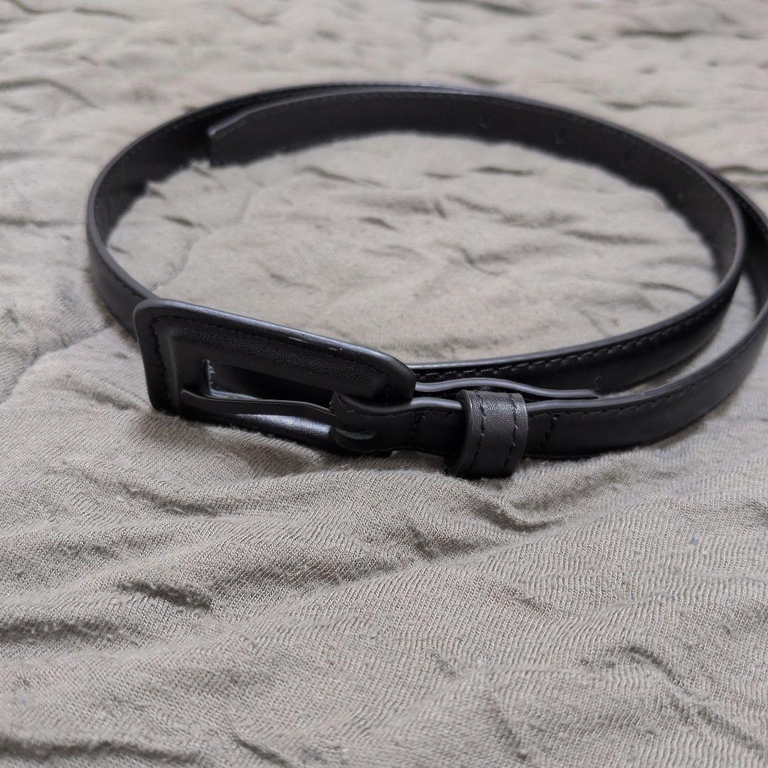 【COUDRE 】レザーベルト　CD132　黒　SIZE:S 　金子綾