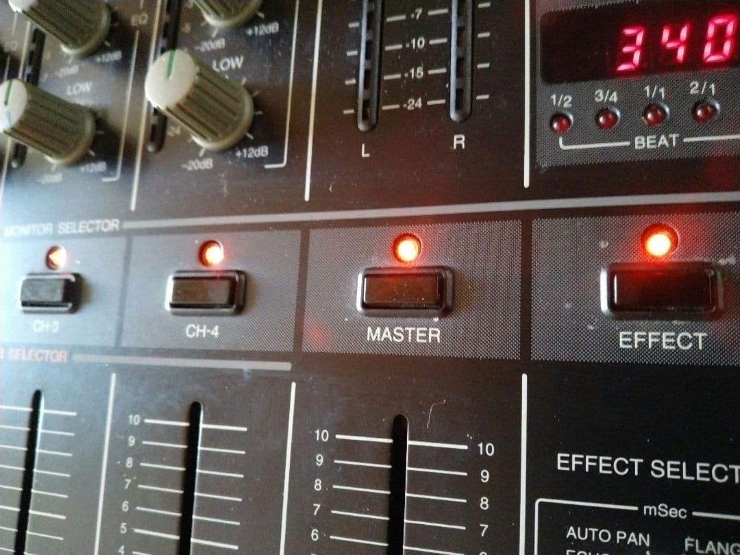 ojun　名機　パイオニア　DJミキサー　DJM-500　動作品