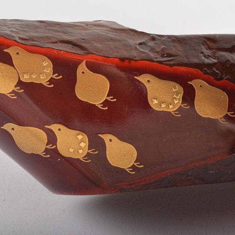 茶道具　平安光阿弥造　蜑小舟香合　雪能花月裳清見屋田子浦　共箱　V　6790