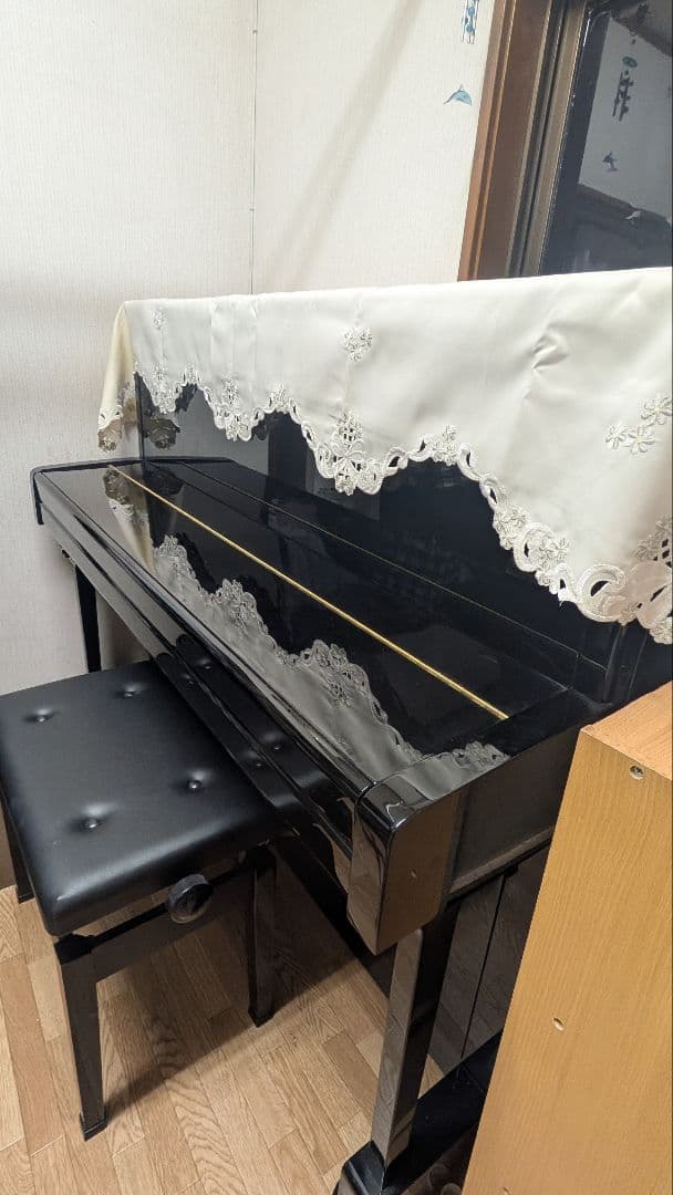 早いもの勝ち！B121SD　消音付き アップライトピアノ 黒