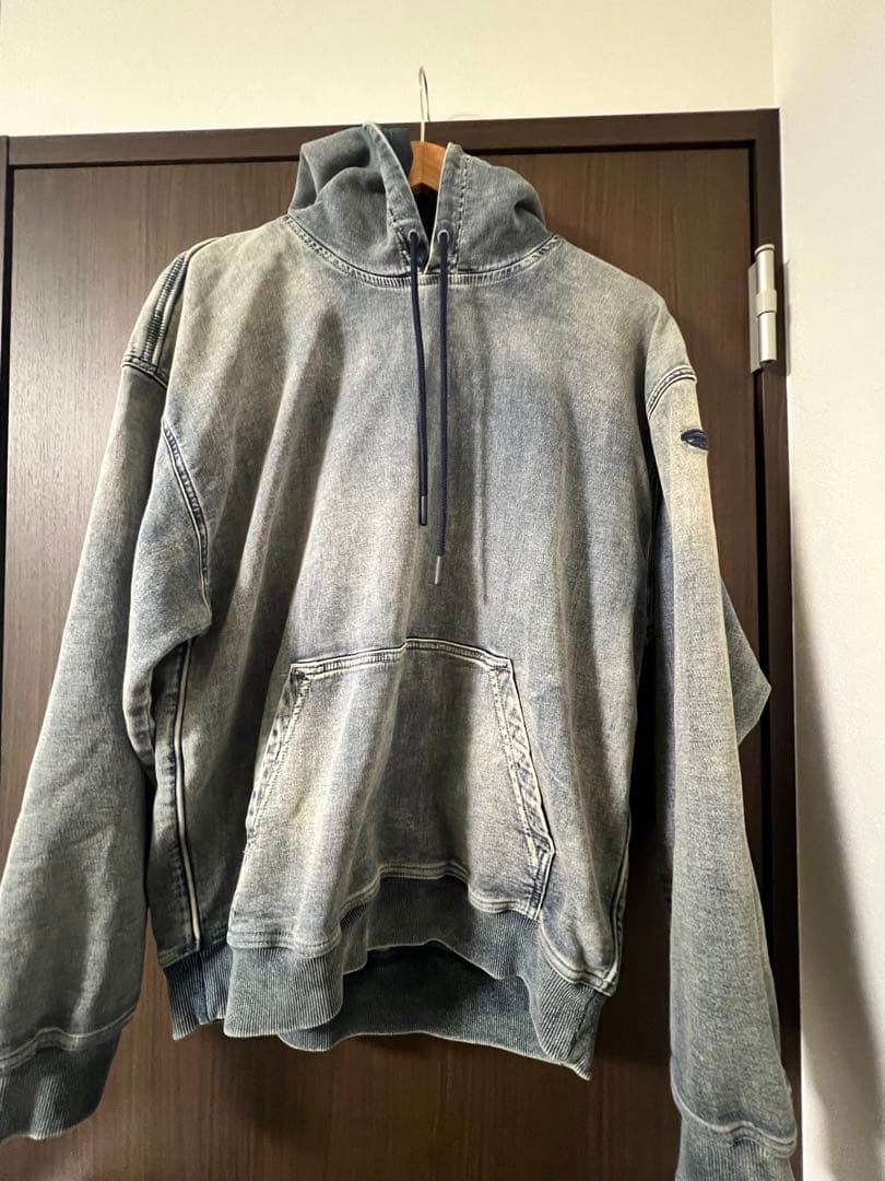 DIESEL デニム風フード付きパーカー