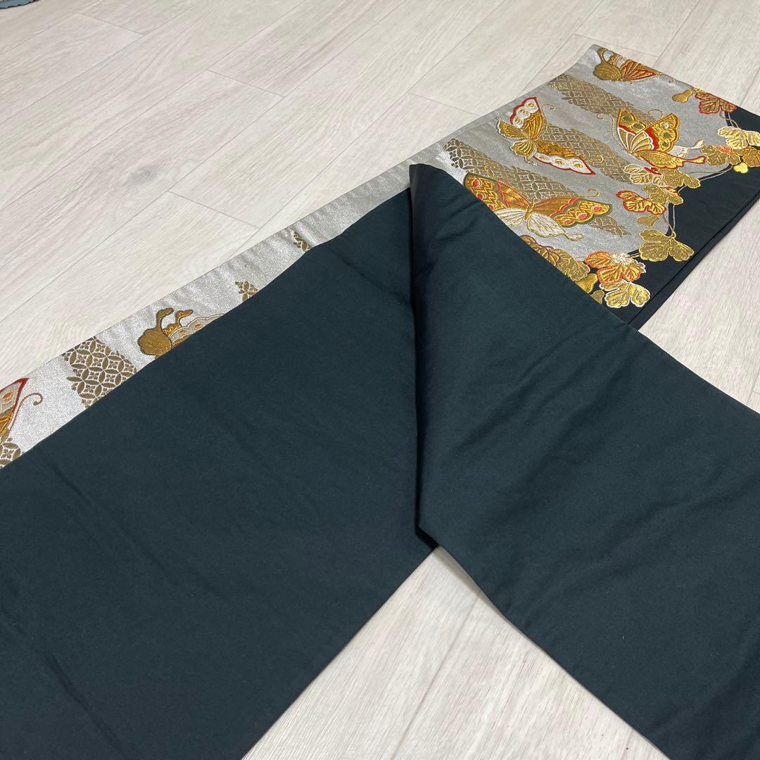 あらら様上質正絹豪華 ラメ、薔薇、蝶々 ゴージャス柄