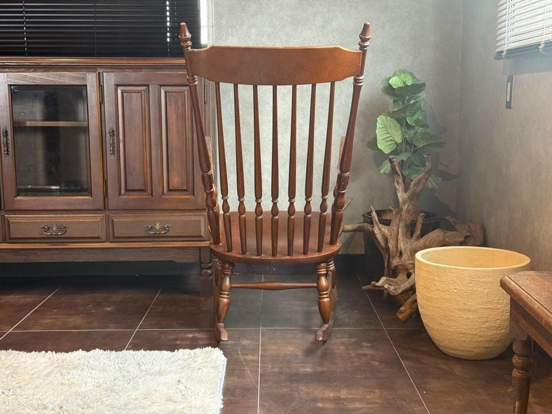 希少　太平WINDS アンティーク　ロッキングチェア　ヴィンテージ　木彫　nZ