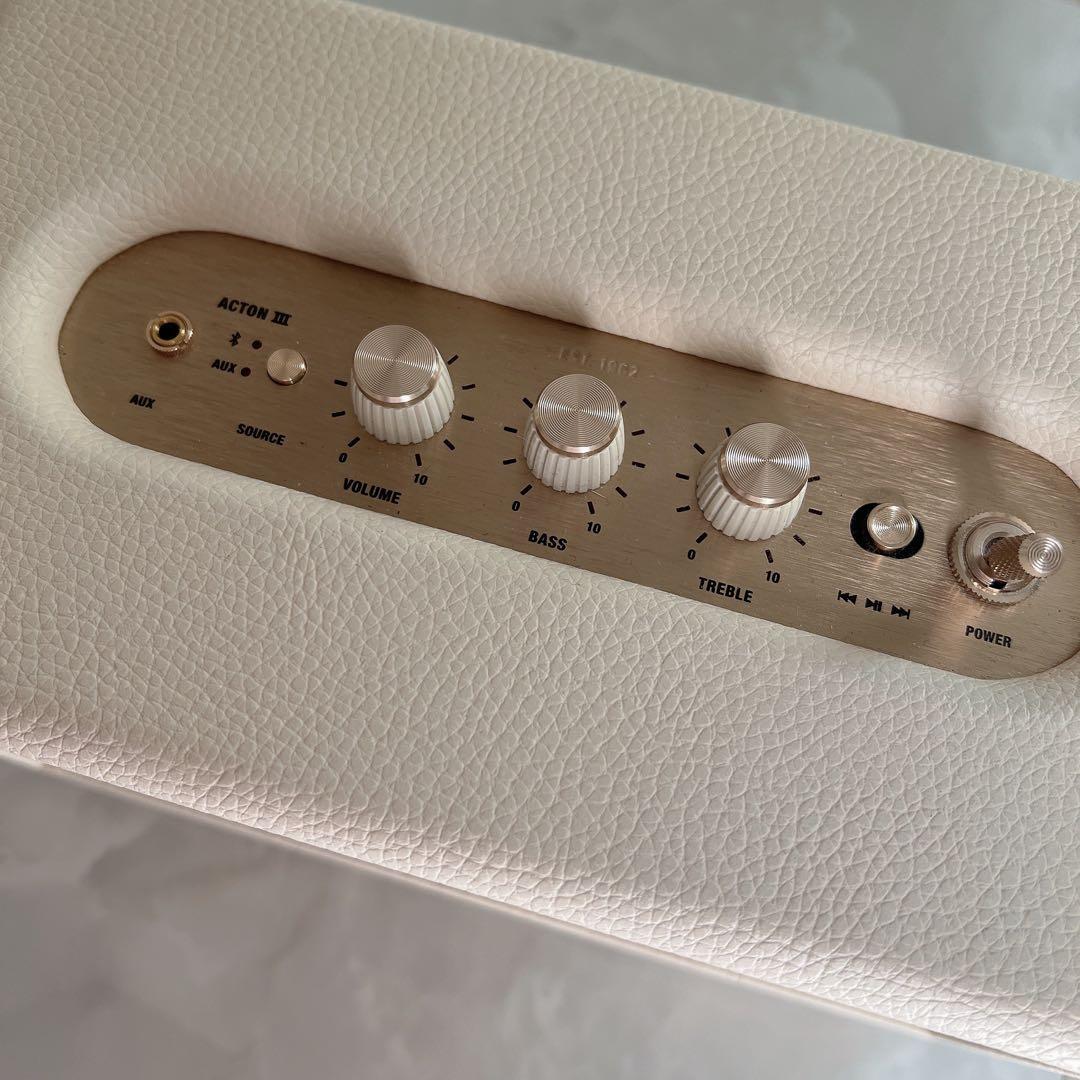 Marshall ワイヤレススピーカー Acton III クリーム