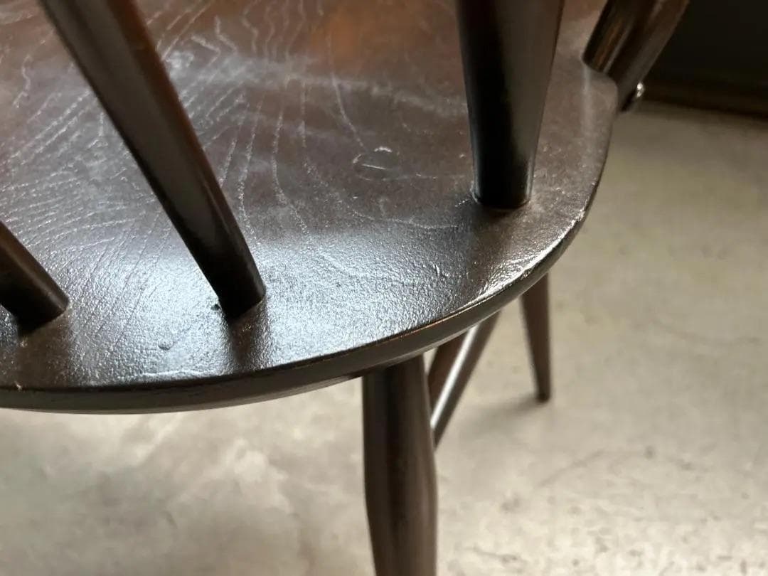 ERCOL / アーコール｜クエーカーアームチェア｜エルム材 ダークブラウン