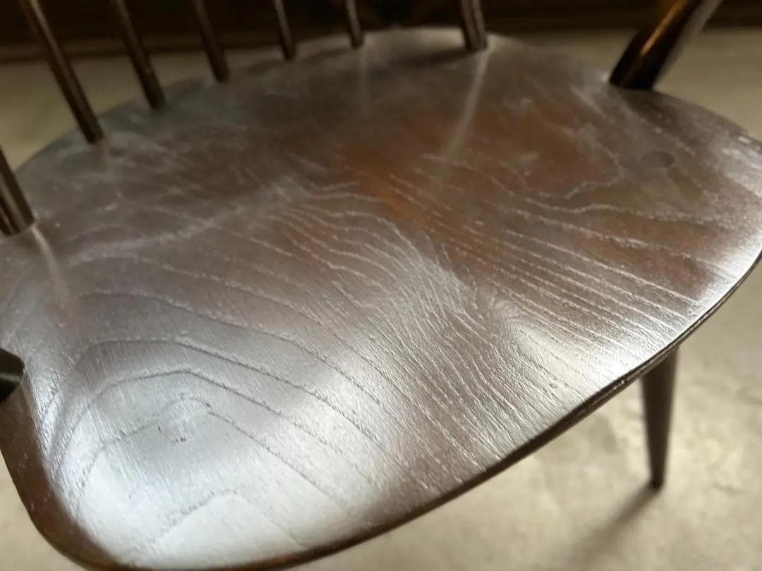 ERCOL / アーコール｜クエーカーアームチェア｜エルム材 ダークブラウン