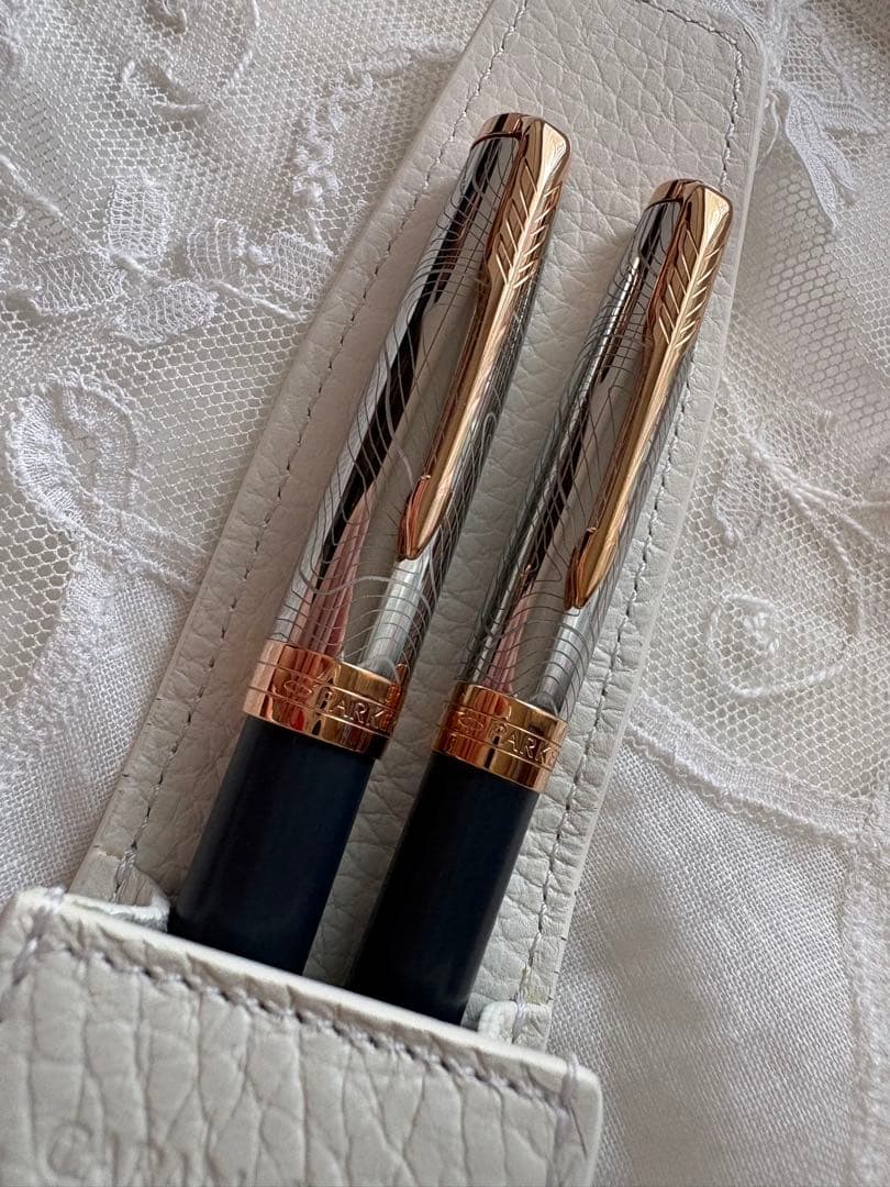 パーカーソネットフジPGT万年筆ボールペンセット⭐︎カランダッシュレマンケース