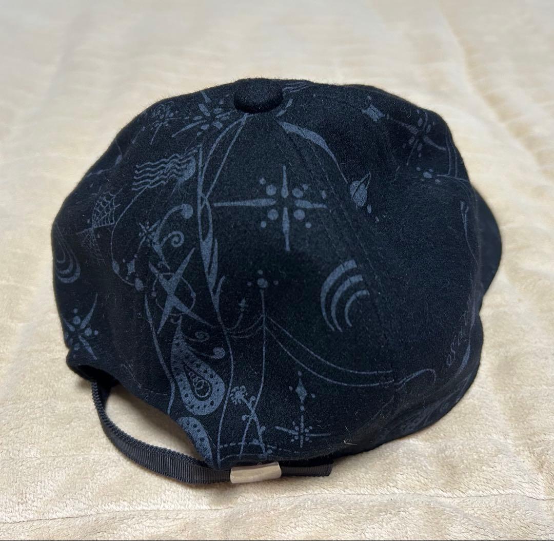 sacai × Dr.Woo wool bandana print cap 黒