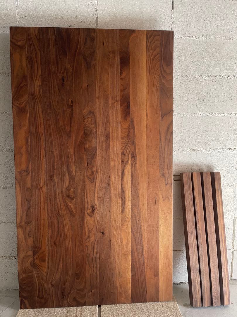 美品　MUJI 無印良品　ダイニングテーブル　ウォールナット 無垢材　木製