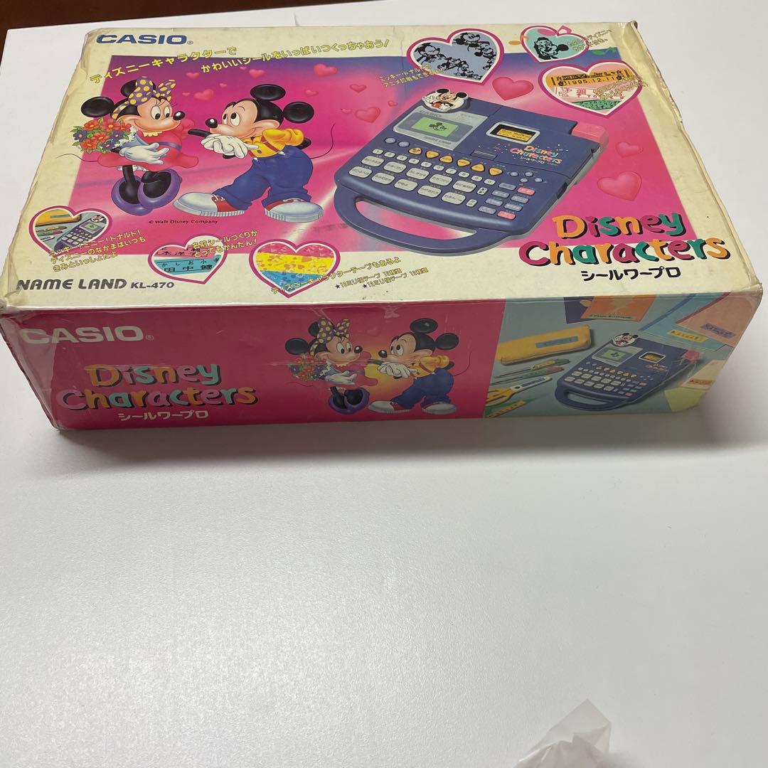 限定価格！CASIO ディズニーキャラクターズ シールワープロ お名前シール