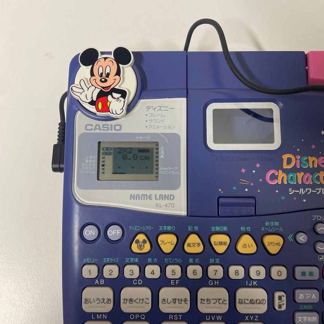 限定価格！CASIO ディズニーキャラクターズ シールワープロ お名前シール