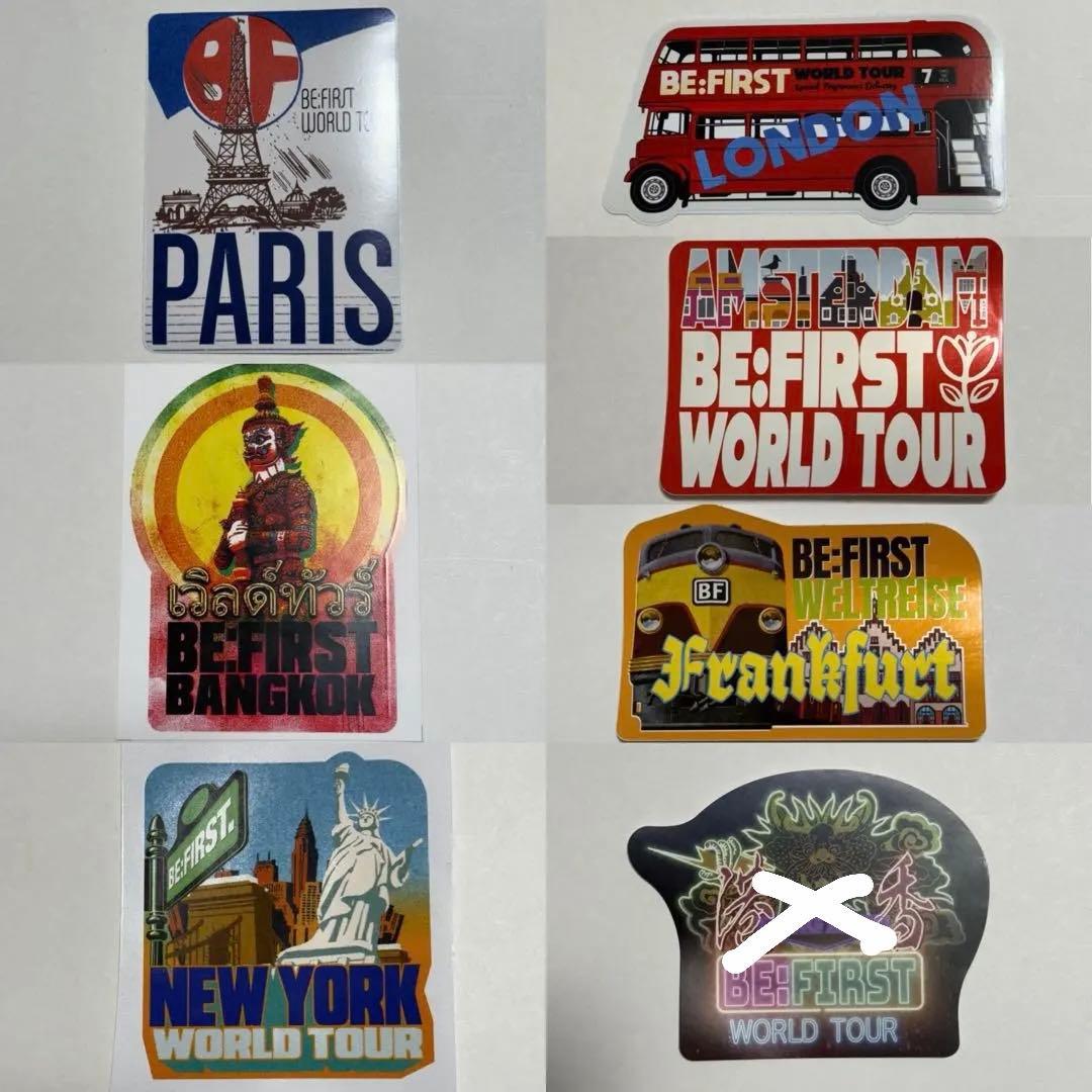 7都市 ステッカー BEFIRST ワールドツアー ワルツ