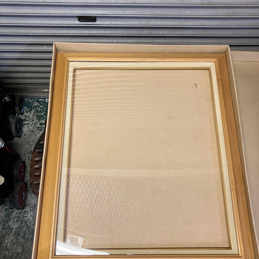 ナチュラルウッド 油彩額縁 ガラス付き　f15