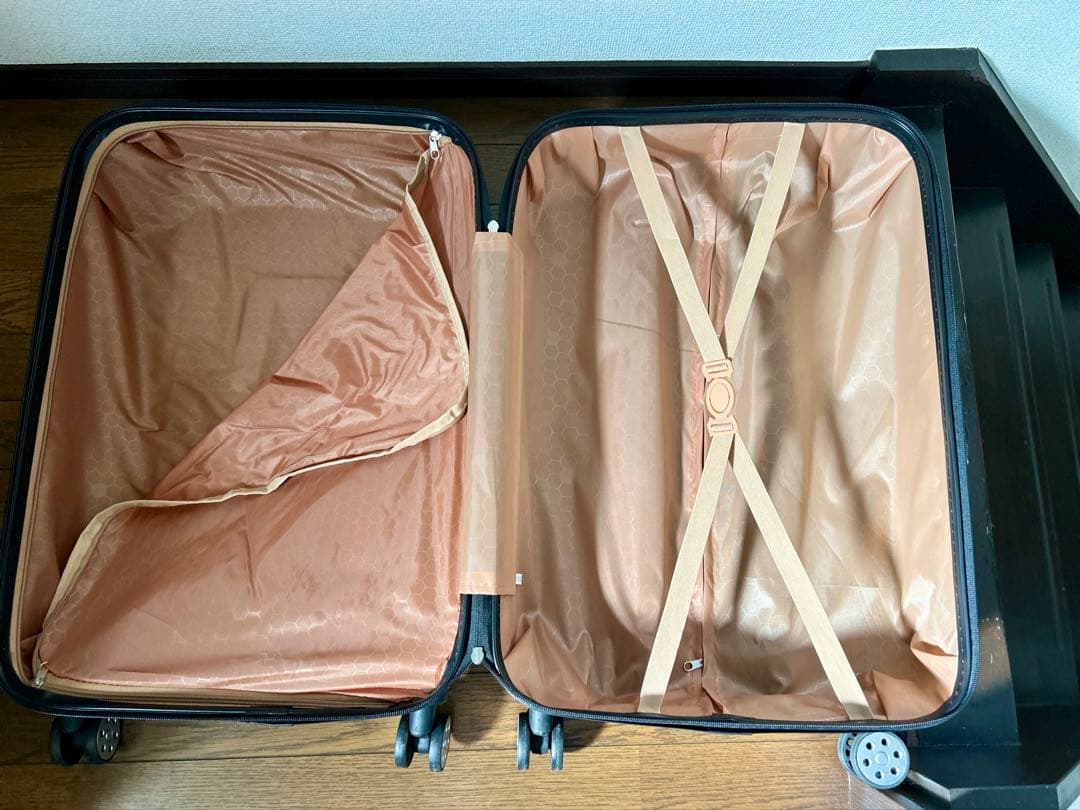 4点セット スーツケース ブルー 軽量 大型 機内持込 在庫処分 B品 旅行