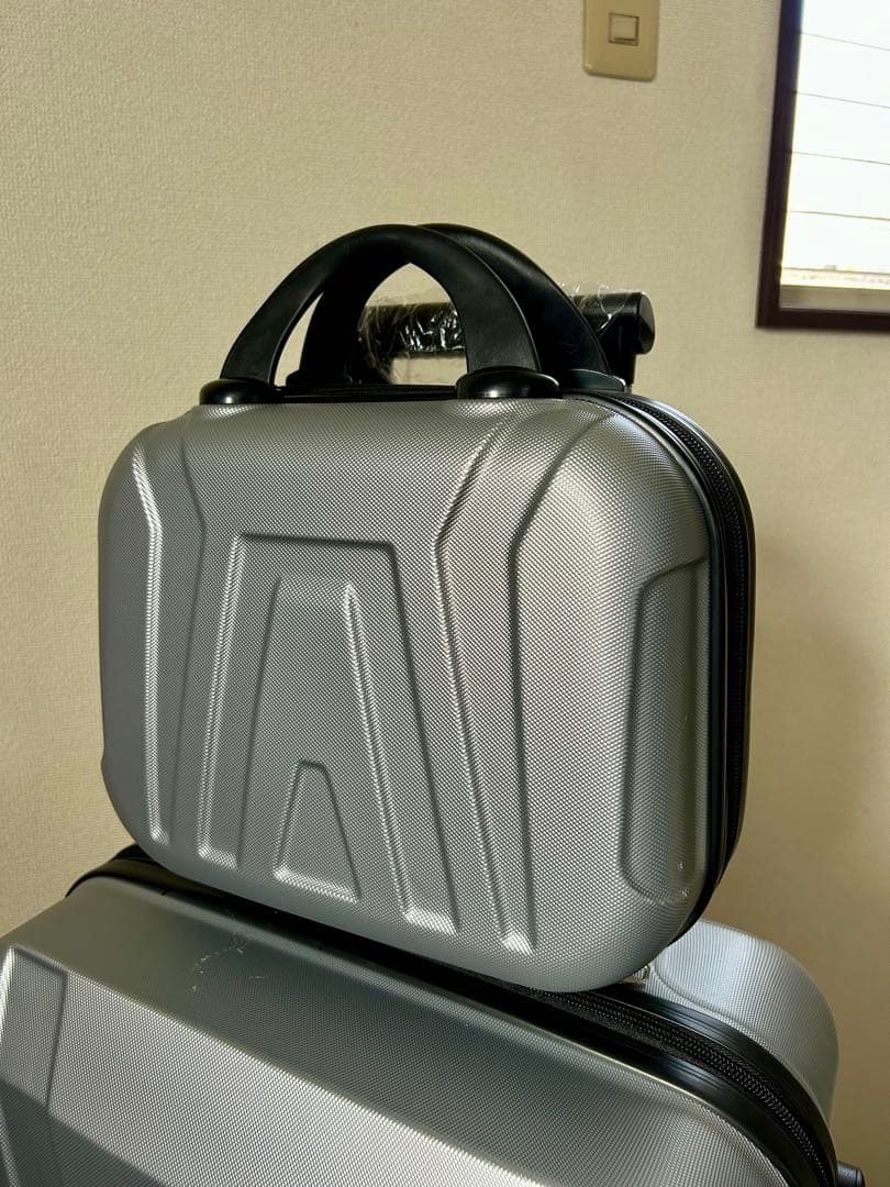 4点セット スーツケース ブルー 軽量 大型 機内持込 在庫処分 B品 旅行