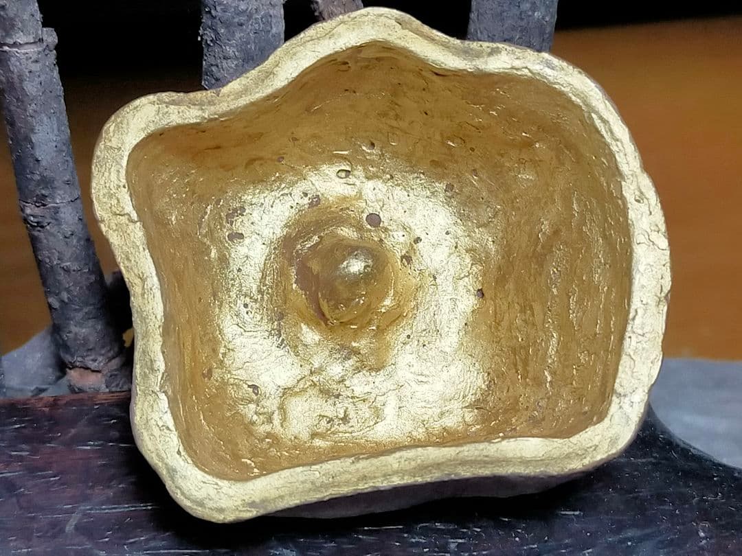 ♥荒川武夫　柘榴　香合　共箱付き　ザクロ　水月窯　荒川豊蔵　骨董　古玩