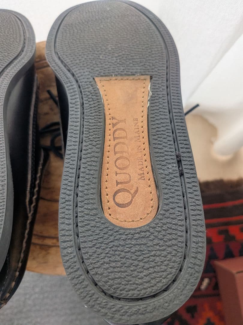 靴 QUODDY TRAIL MOCCCASIN BLACK US9