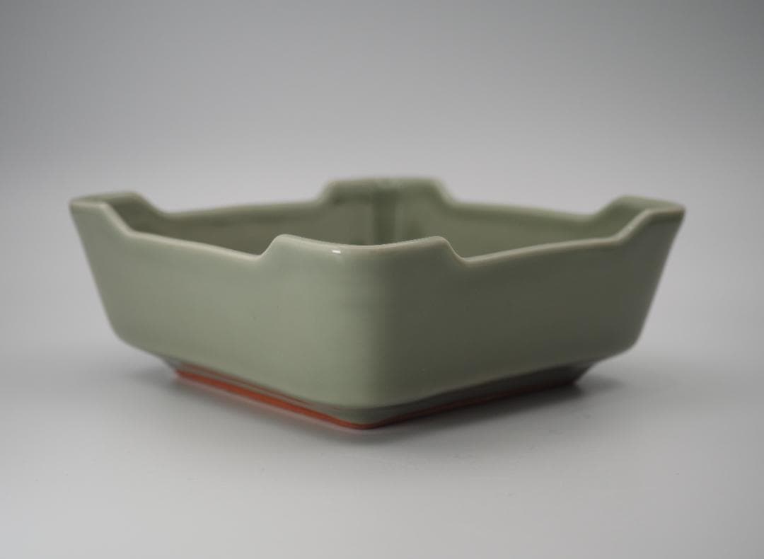 帝室技芸員 三代清風与平作 青磁 向付 5客 共箱