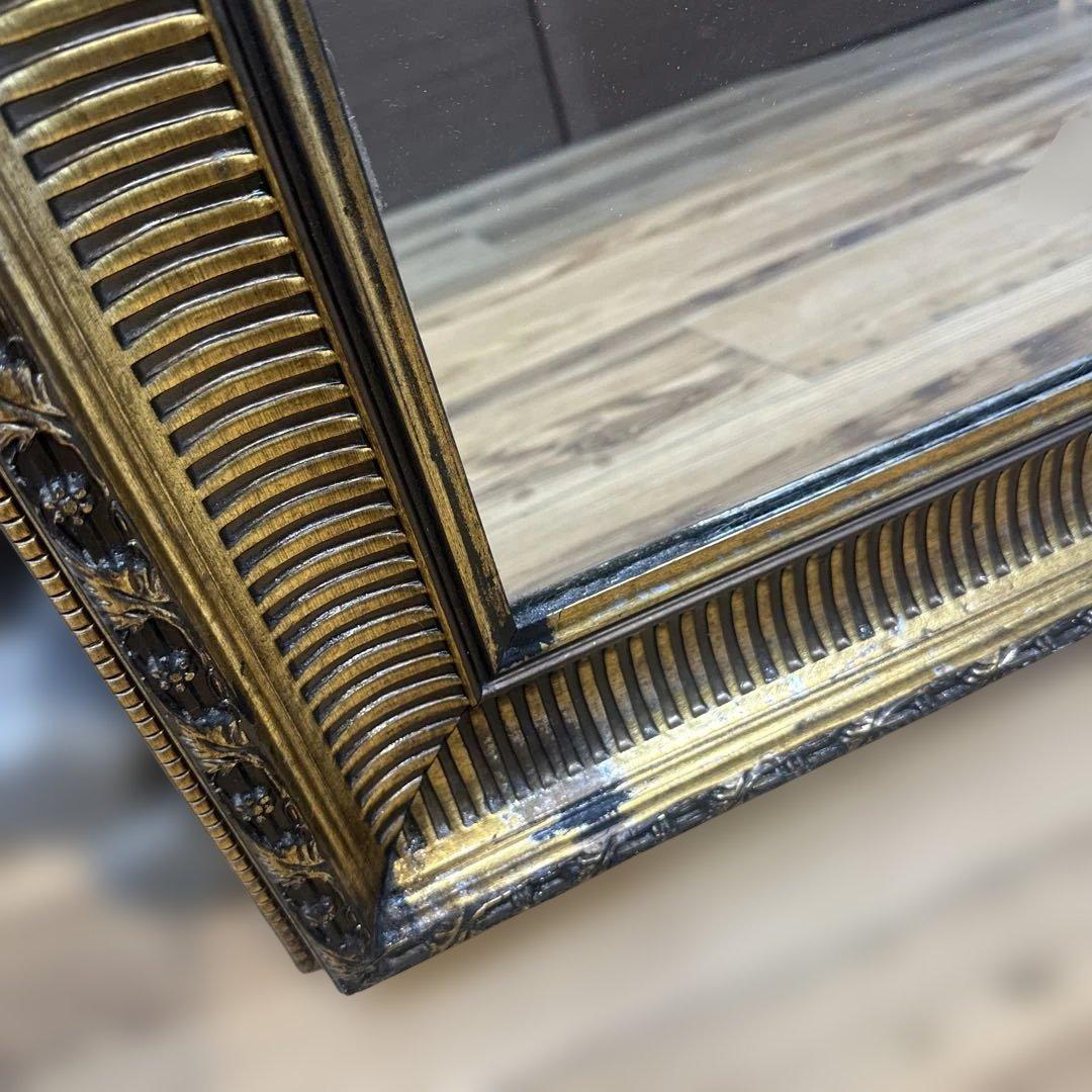 送料無料　アンティーク　ゴールド　姿見　全身ミラー 大型ミラー