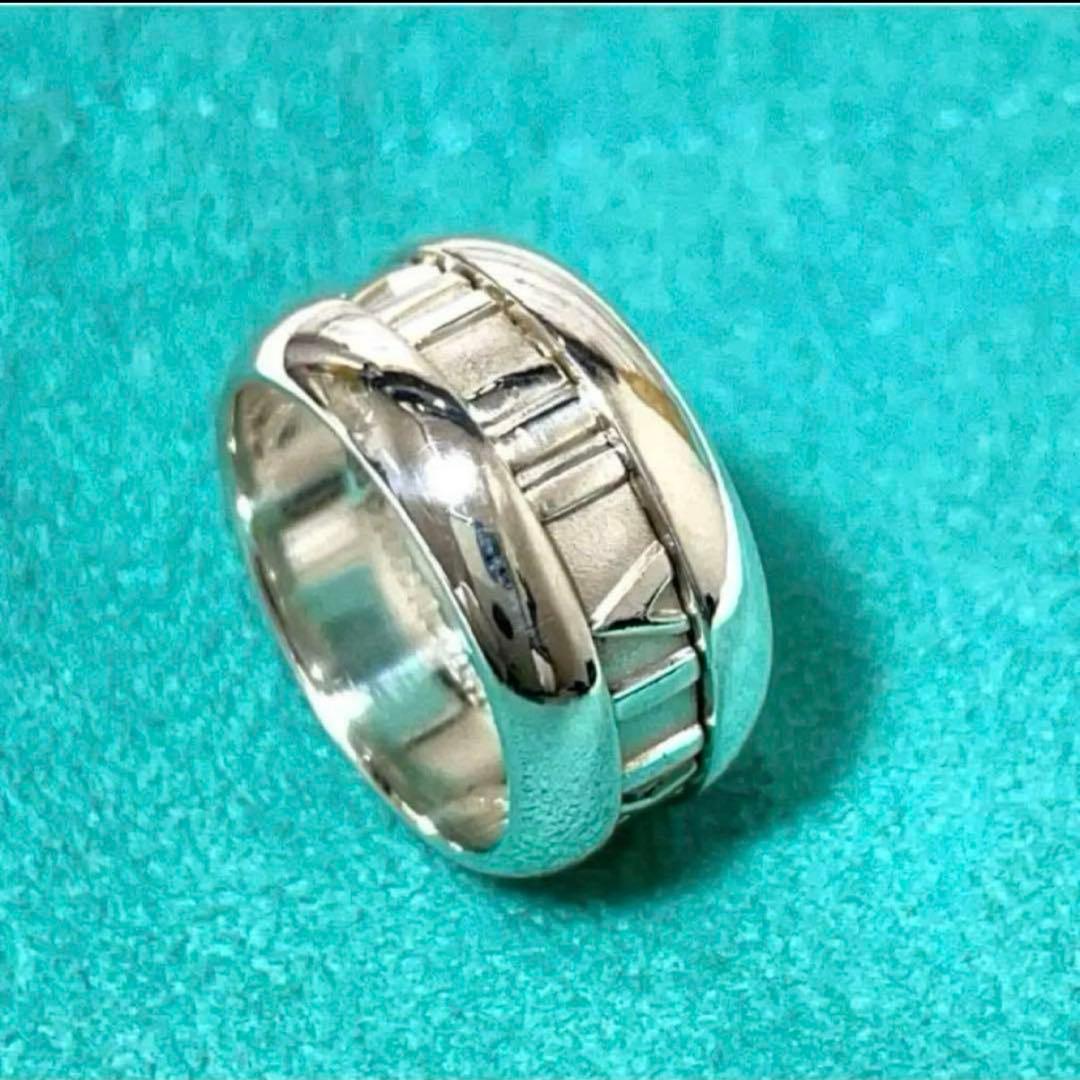 【極美品】ティファニー　アトラスカーブドリング　8号　シルバー925