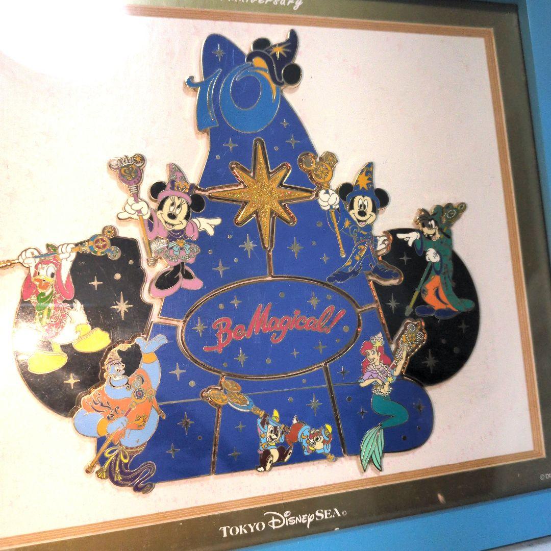 東京ディズニーシー10周年　be magical 額入り公式ピンバッジセット