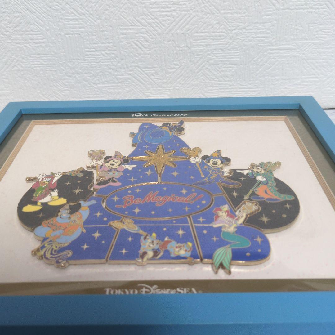 東京ディズニーシー10周年　be magical 額入り公式ピンバッジセット