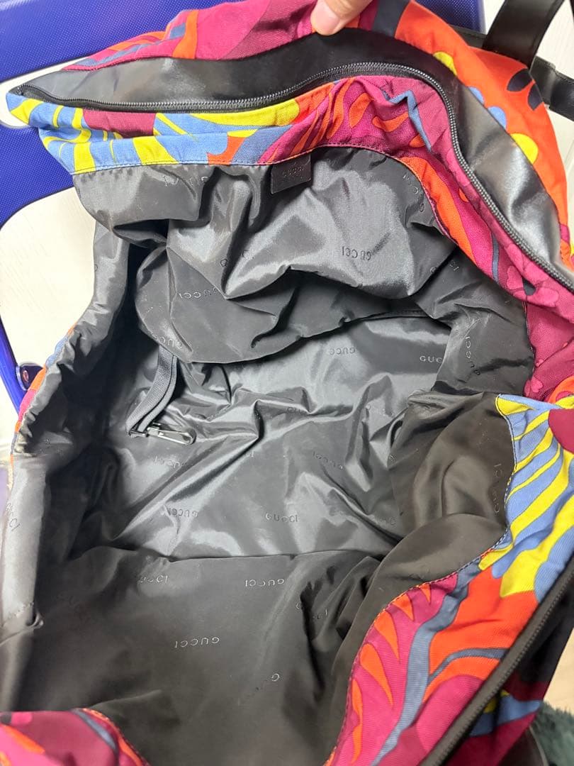 GUCCI ペット用トートバック 花柄ナイロンバッグ