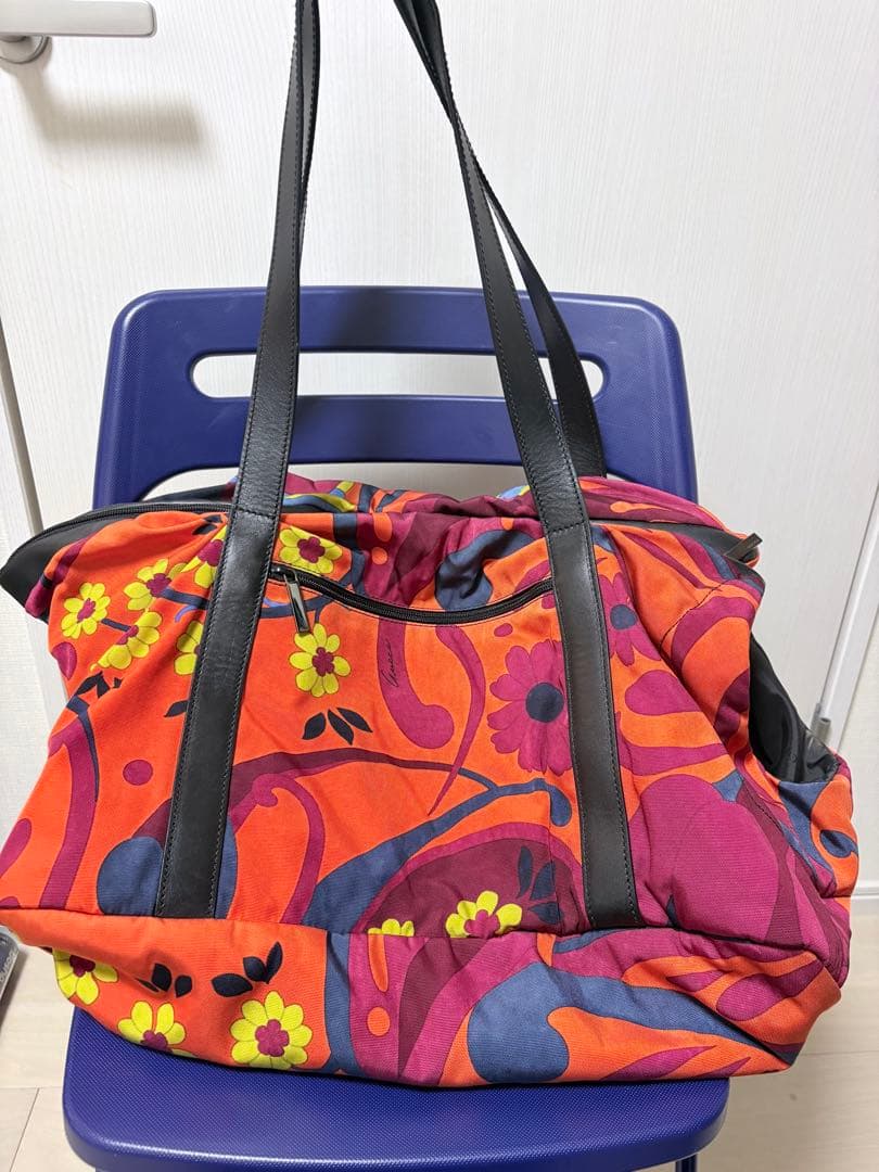 GUCCI ペット用トートバック 花柄ナイロンバッグ